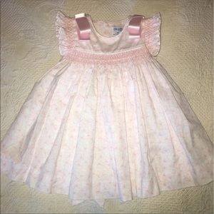 Luli & Me pink butterfly smock Dress NO TAGS